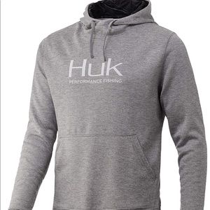 Huk Youth Fin Hoodie in Grey